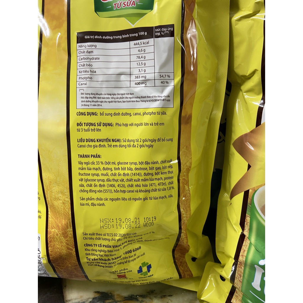NGŨ CỐC B'FAST DINH DƯỠNG HÀNG NGÀY 20 GÓI 500g