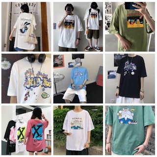 Áo thun tay lỡ freesize, áo form rộng Unisex Nam Nữ, áo hoa cúc, áo đôi, áo nhóm, áo cặp, áo lớp