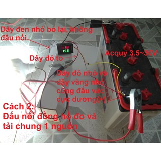 Đồng hồ led đo dòng và áp(max 10A, 0-100V)