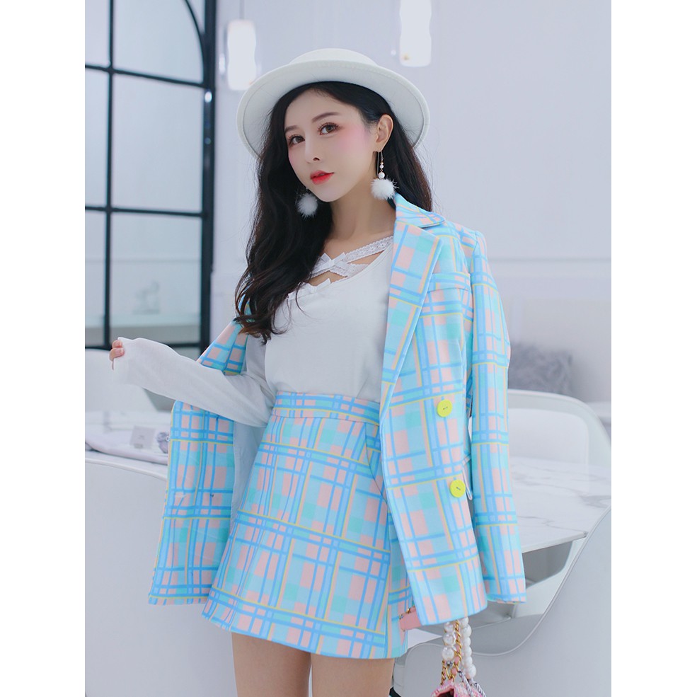 Sét bộ vest nữ mùa đông Emilyshop ulzzang