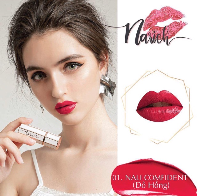 Narich lipstick - Son lụa mặt trời