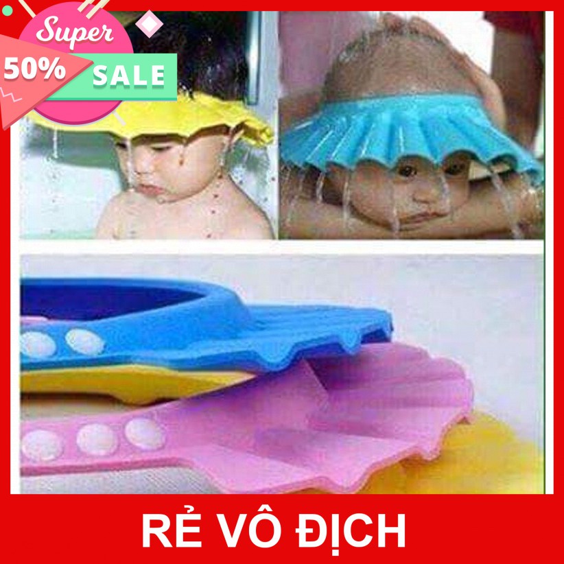 Set 2 mũ gội đầu chắn nước cho bé