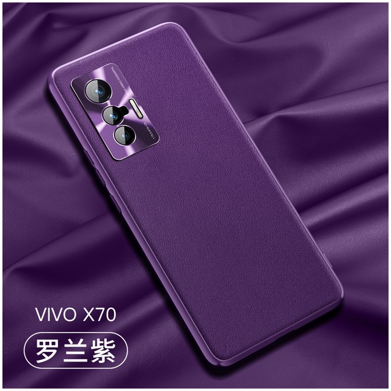 Ốp điện thoại cứng da siêu mỏng cho VIVO X70 Pro X70Pro Plus