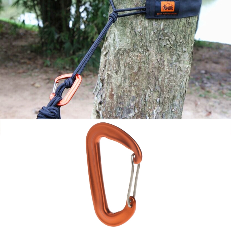 ★yong♣  Aviation Aluminum 12KN Hammock Safety Balance Carabiner Clasp Camping Outdoor