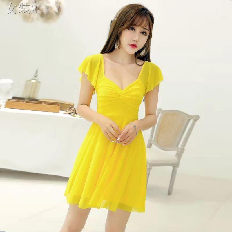 ┇❉❣Hộp đêm sexy dress 2020 mới ngắn cũn cỡn váy sang chảnh dạ hội nữ ăn mặc hợp thời trang <