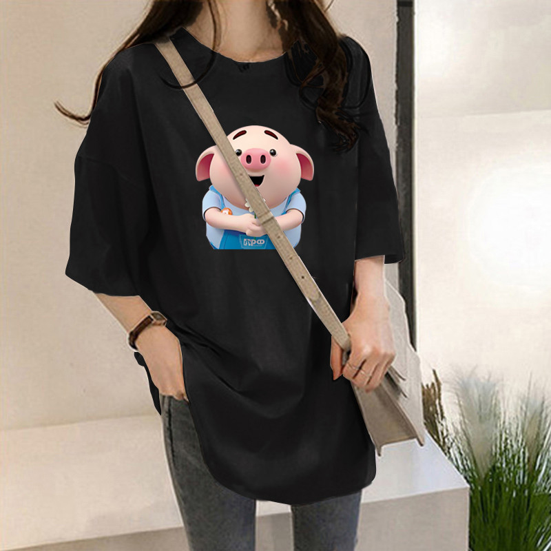 NRVP Áo Thun Ngắn Tay Dáng Rộng Thời Trang Cho Nữ