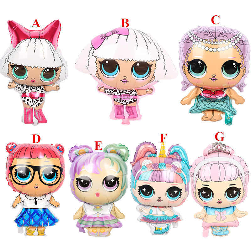 Bong Bóng Hình Búp Bê Lớn Trang Trí Tiệc Sinh Nhật Độc Đáo