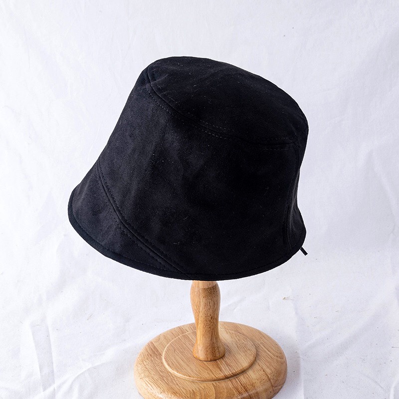 Mũ bucket TUMIE da lộn nón cụp tròn vành dành cho nữ phong cách ullzang BK002