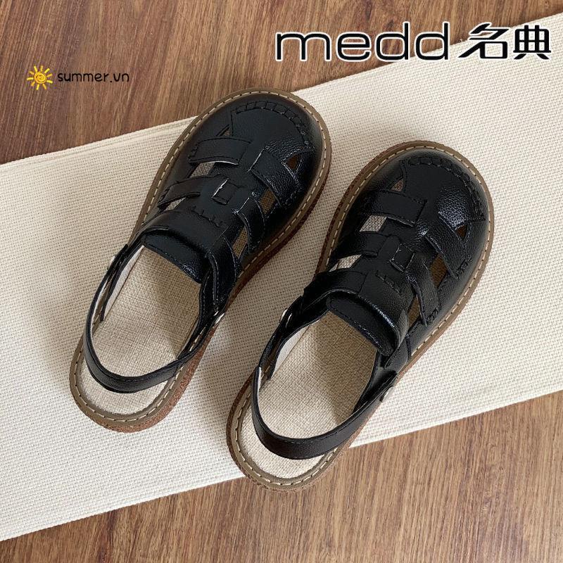 Giày Sandal Đế Dày Thiết Kế Đục Lỗ Dễ Thương Thời Trang Cho Nữ