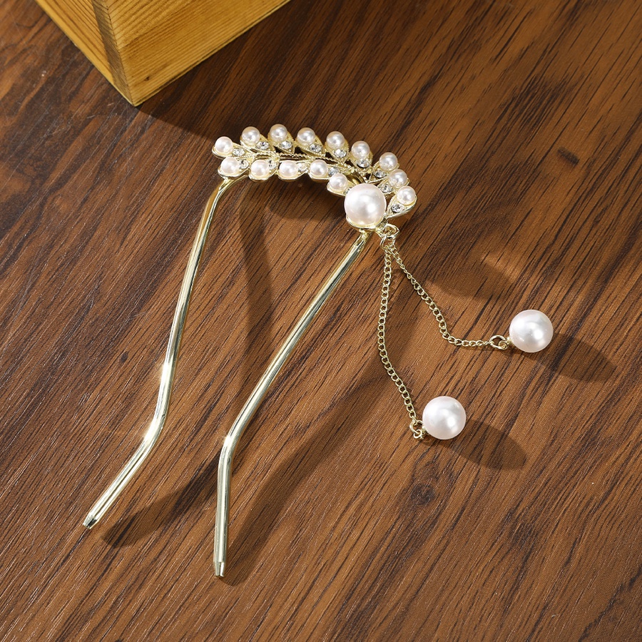 Kẹp Tóc Hợp Kim Hình Bướm Rỗng Đính Ngọc Trai Thời Trang Hàn Quốc Cho Nữ