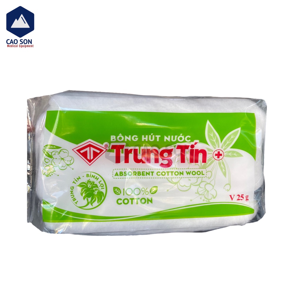 Bông y tế Trung Tín-thấm nước,sát trùng vết thương các cỡ
