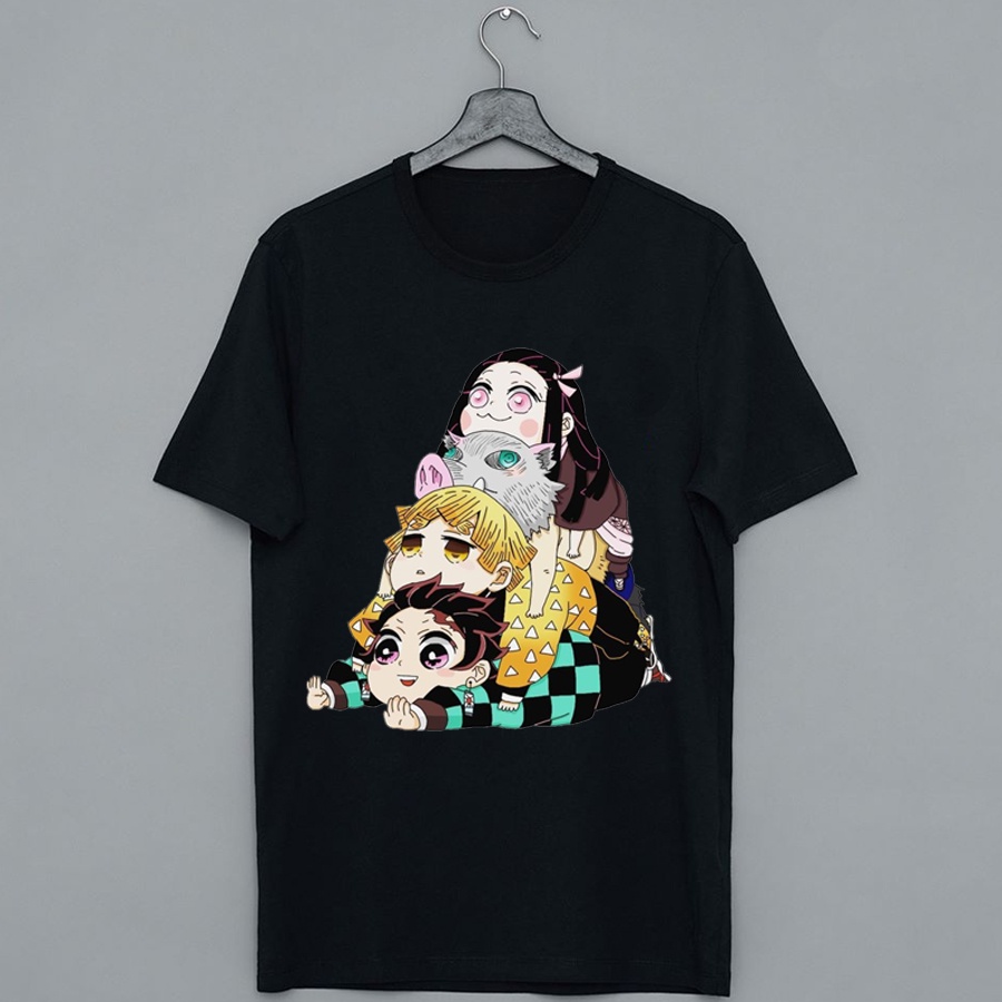 Áo thun Kimetsu no yaiba, áo phông anime Demon Slayer thun cotton mẫu mới cực chất giá rẻ