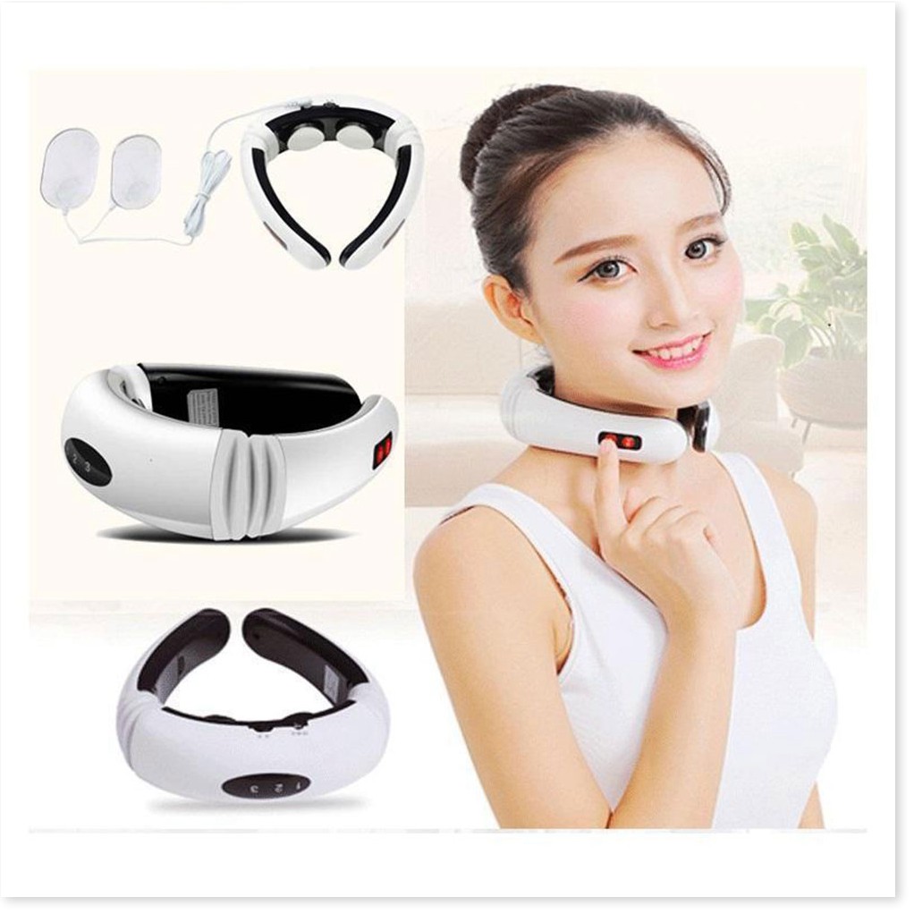 Máy Massage Vai Neck KL-5830Free Ship Cảm ứng xung điện 3D, Giúp nhức mỏi cổ, vai, gáy tuyệt đối.