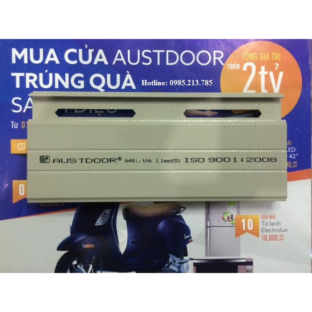 ✅ AUSTDOORCARE ✅LÁ CỬA CUỐN MÃ A48i NHÔM 2 LỚP DÀY 1.2mm GIÁ TÍNH THEO M2