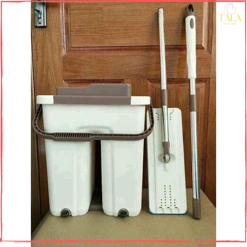 Chổi Lau Nhà Xoay 360 Gạt Nước Có Thùng