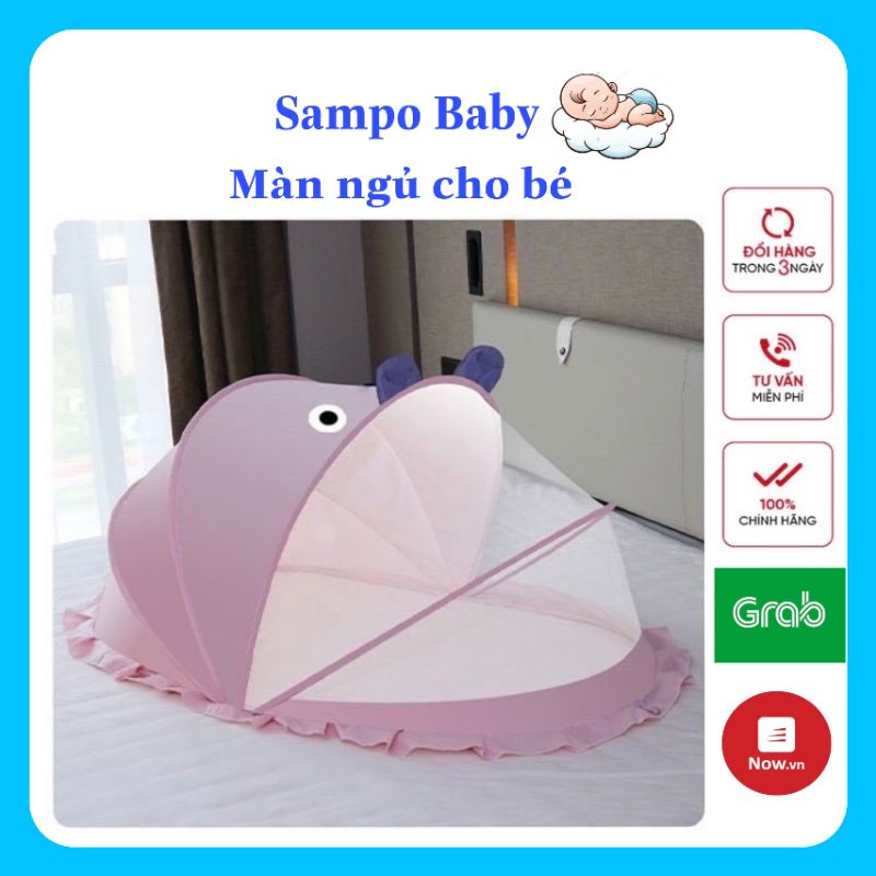 Màn Chụp Màn Ngủ Gấp Gọn Cho Bé, Chống Côn Trùng + Bảo Vệ Bé An Toàn Khi Ngủ