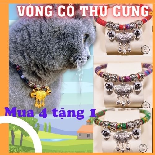 Vòng cổ cho mèo, chó,trang sức thú cưng,minhka TH