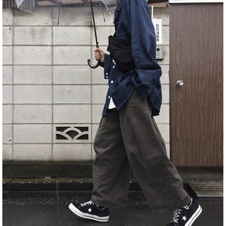 Quần ulzzang ống rộng xám mới