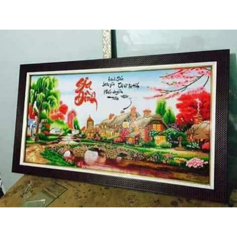 tranh đá gia đình (chưa đính)