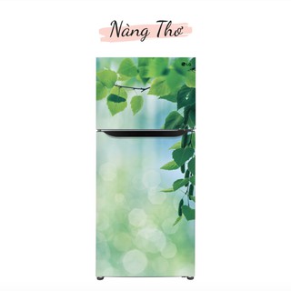 HÌNH LÁ 3D DÁN TỦ LẠNH NHIỀU KÍCH THƯỚC_THIẾT KẾ NÀNG THƠ