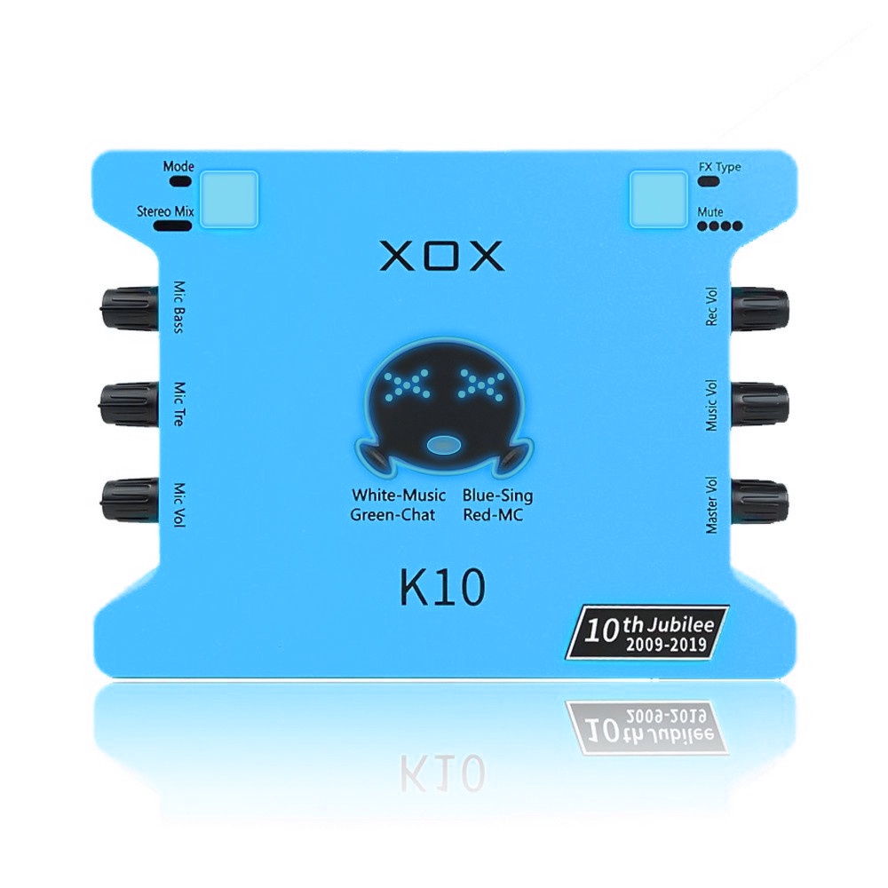 Soundcar cao cấp X0X K10 / KS108 kết nối với các dòng mic thu âm, livestream chuyên nghiệp [ BAO HANH 1 NAM]