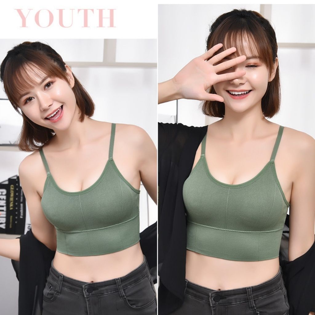 Áo bra nữ thể thao tập gym yoga, áo ngực không gọng có mút đệm sẵn JOCOSI B828