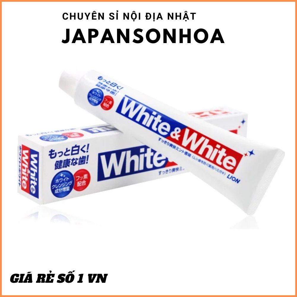 KEM ĐÁNH RĂNG WHITE &amp; WHITECHÍNH HÃNG Hương bạc hà thơm mát mà không cay miệng