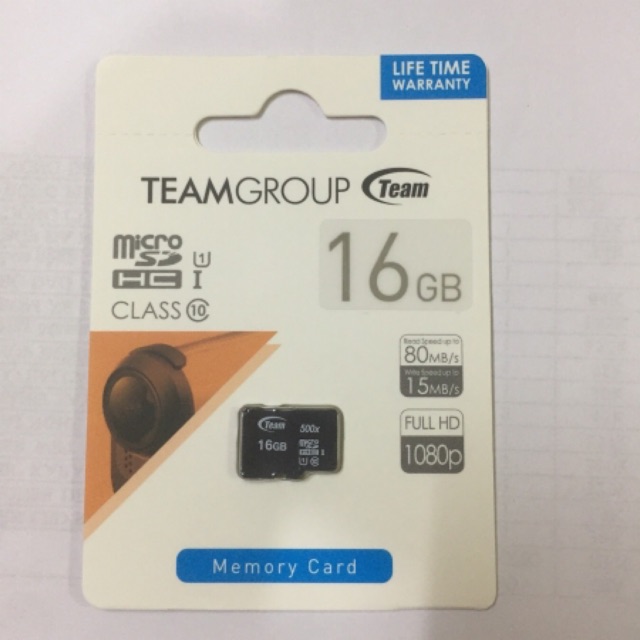 [SALE 10%] Thẻ nhớ nhỏ MicroSDHC Team 16Gb Class 10