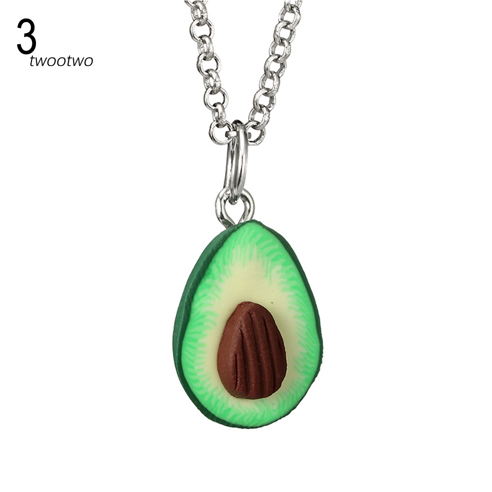 Vòng cổ Mặt Hình Quả Bơ 3d Dễ Thương Cho Cặp Đôi