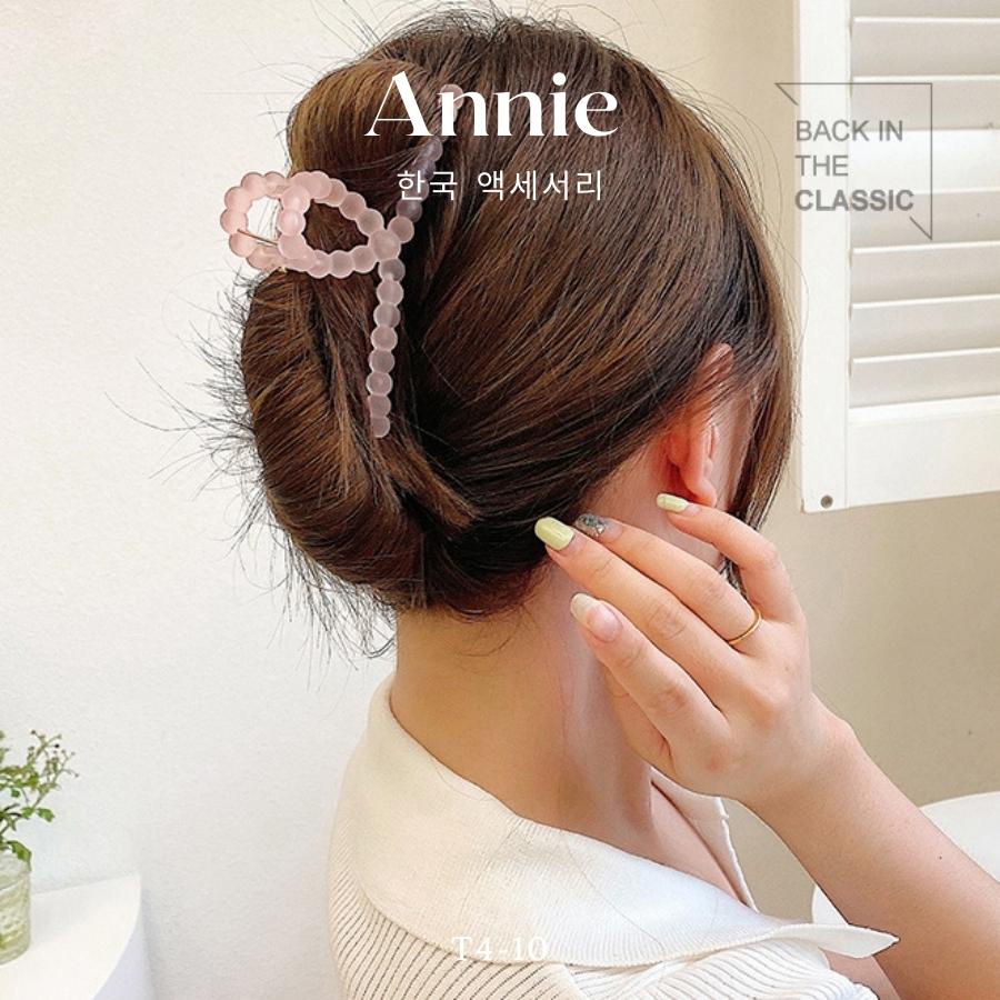 Kẹp tóc càng cua trong suốt cở lớn phong cách Hàn Quốc nhiều màu ANNIE
