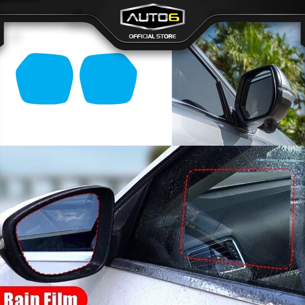 Combo tấm dán kính chống bám nước gương ô tô SUBARU FORESTER full size - AUTO6