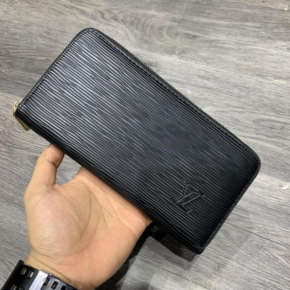 Ví da nam cầm tay kiểu dáng bóp da dài, Ví da cao cấp thời trang clutch giá rẻ