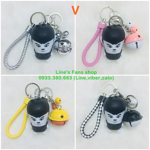 Móc khóa BTS (KM tặng Sticker & hình xăm BT21 BTS, khách chọn mẫu)