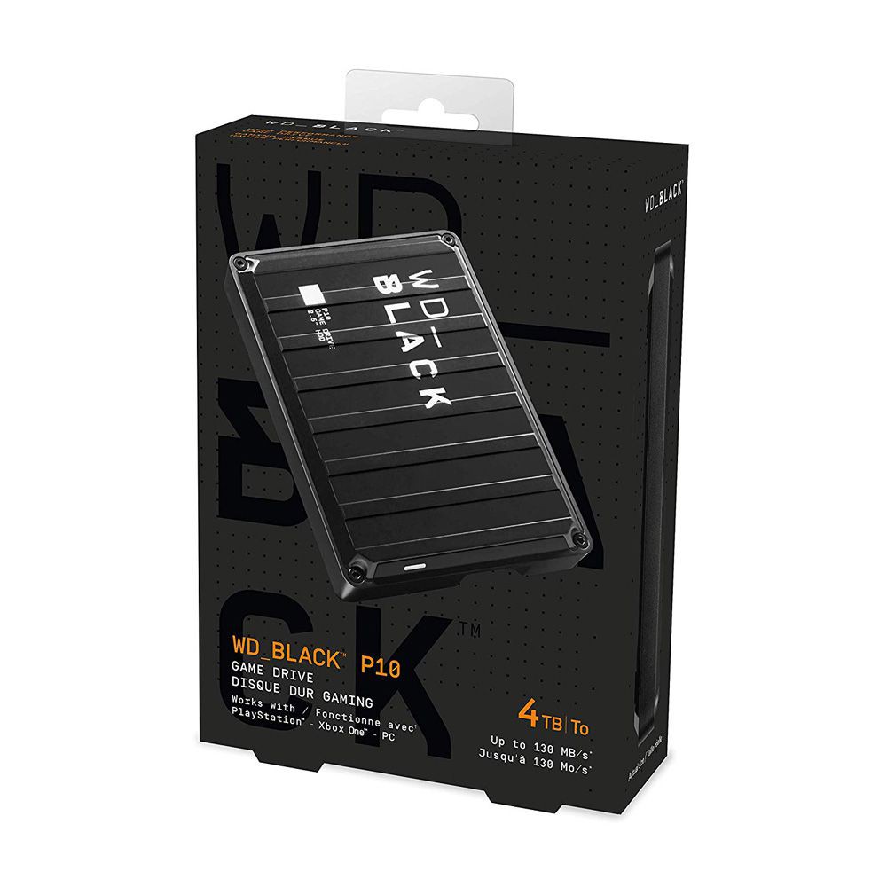 Ổ cứng di động Western Black P10 Game Drive 4TB WDBA3A0040BBK-WESN - Bảo hành 3 năm tại WD Việt Nam