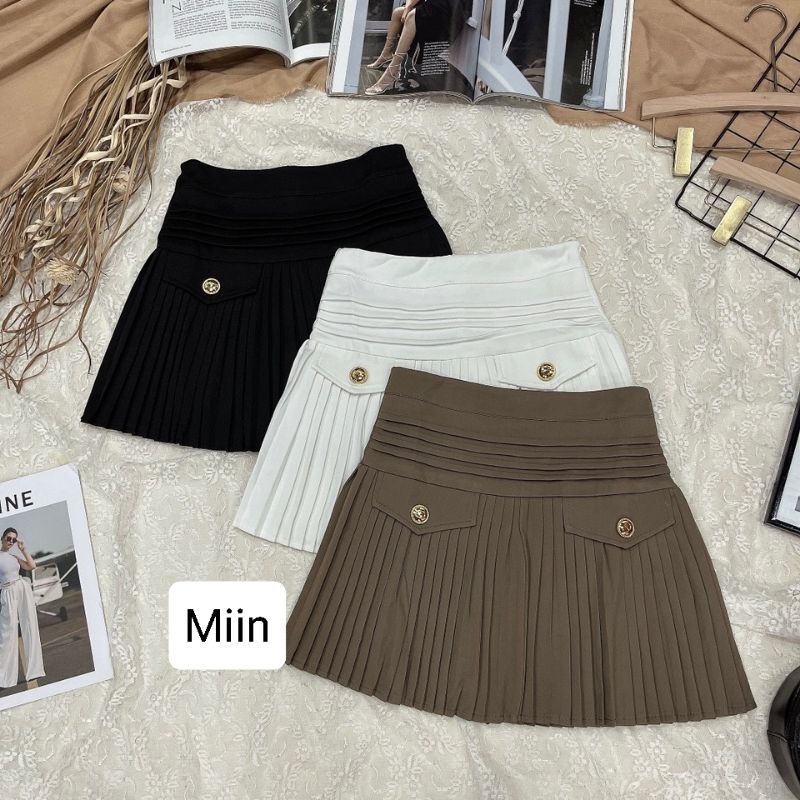 Chân váy xếp ly túi nắp | BigBuy360 - bigbuy360.vn