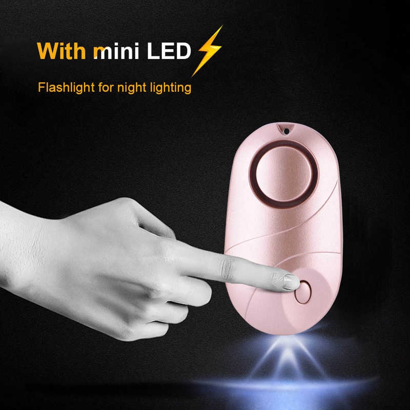 Thiết bị báo động phòng thân cá nhân 130db có tích hợp đèn pin tiện lợi