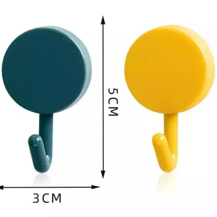 Set 5 móc tròn dán tường treo đồ đa năng