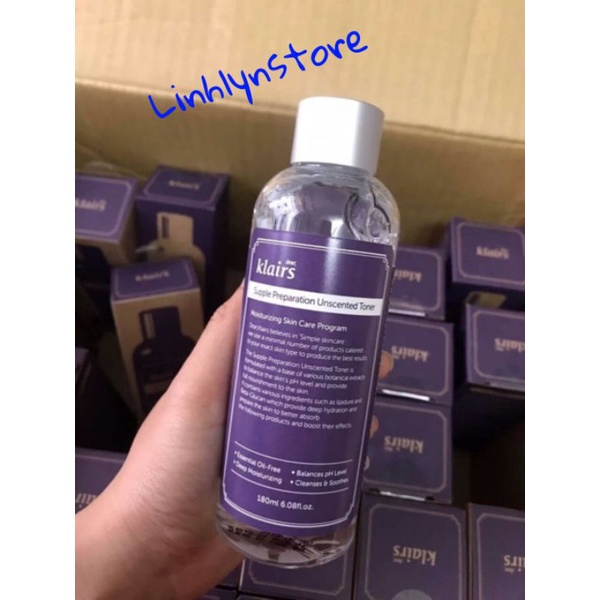 [CHÍNH HÃNG] Nước hoa hồng Dear Klairs Supple Preparation toner 180ml | BigBuy360 - bigbuy360.vn