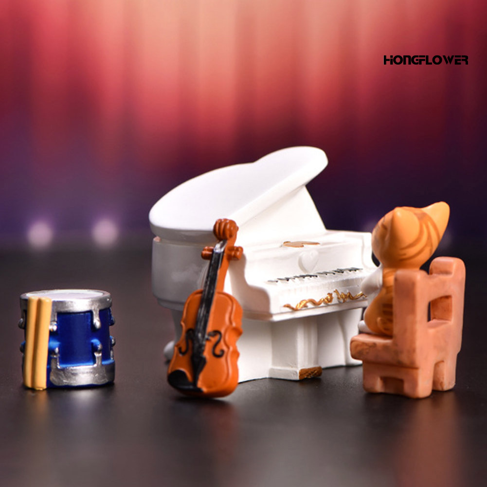 Khuôn Mini Hình Đàn Violin / Piano / Violin / Kèn Saxophone Dùng Để Trang Trí Vườn