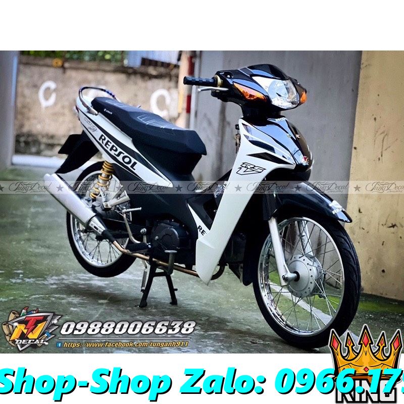 Tem Rời Wave 110cc Trog suốt,REPSOL V1 -Ảnh Thật -#Temxemay#Decal #Wave #Wave110 #Wave110cc