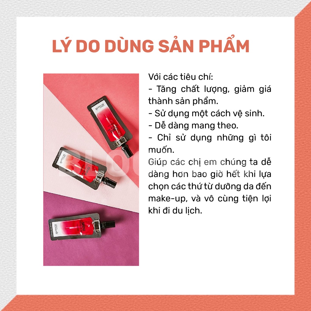 Son Tint Bóng, Siêu Lì, Căng Mọng Môi Hàn Quốc Beausta-Shine Gloss Lip Tint- Cherry Red 4ml