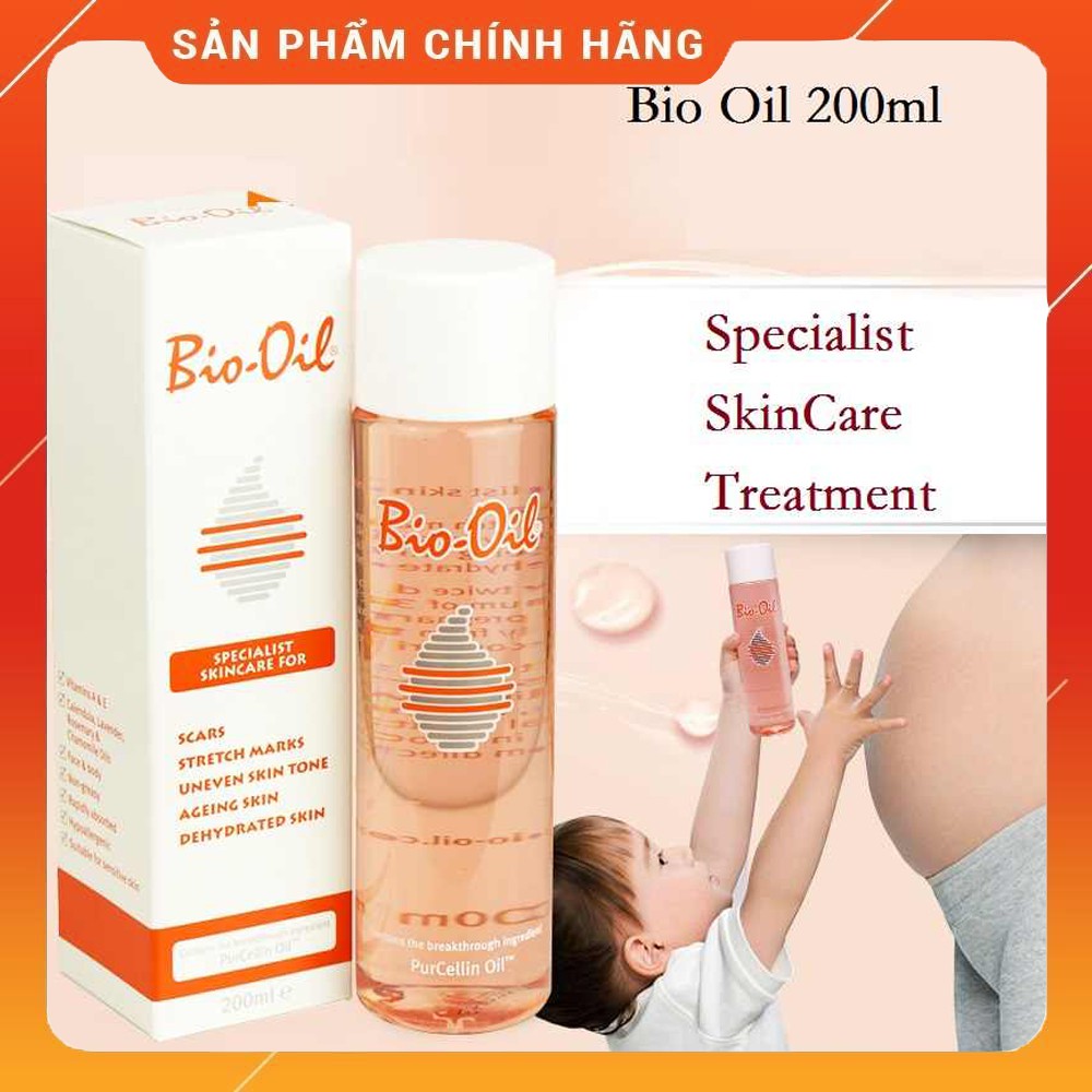 Tinh dầu Bio oil 200ml . Nhãn tiếng Anh