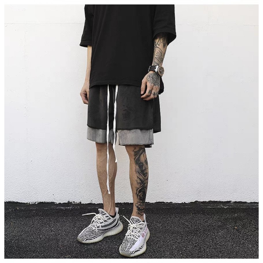 Quần Short Player Nhung - Giá sỉ Unisex