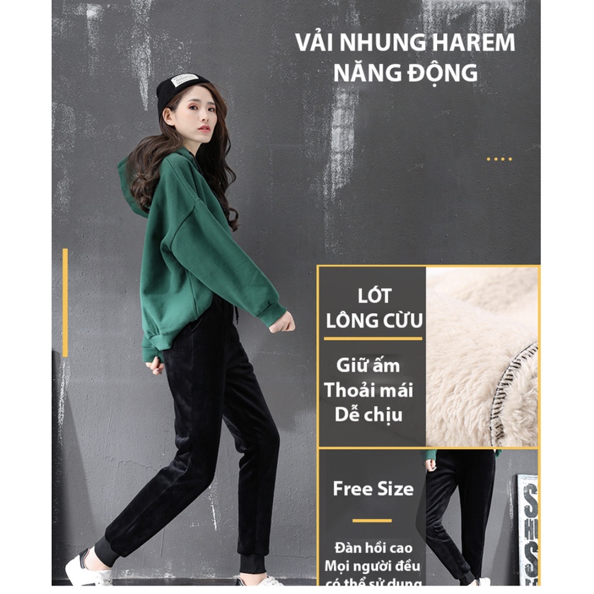 [XẢ KHO ] Quần Nhung Lót Lông Dày Dặn-Ấm Áp. | BigBuy360 - bigbuy360.vn