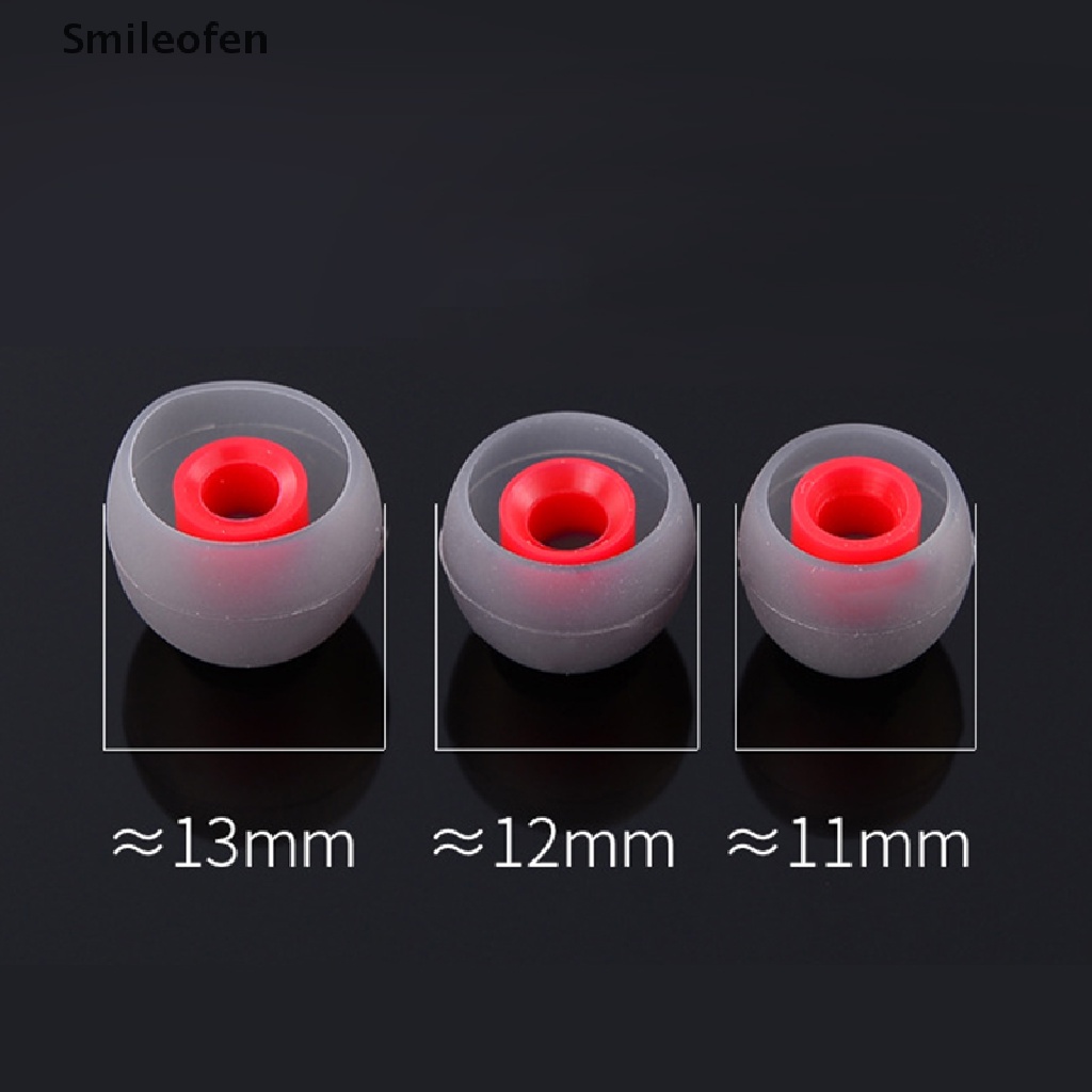 [Smileofen] Set 10 Nút Bịt Tai Nghe Cách Âm Bằng Silicone Size S M L
