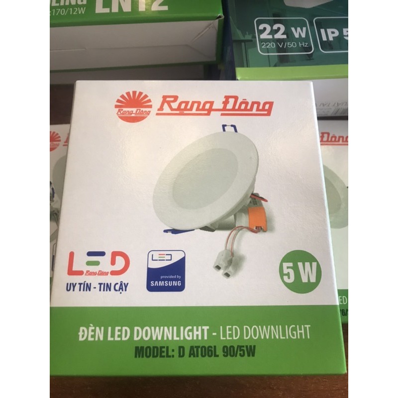 Đèn led âm trần Rạng đông 3W, 5W, 7W, 9W CHIP LED SAM SUNG