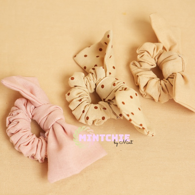 Đồ cột tóc - Scrunchies - Nơ nhiều màu