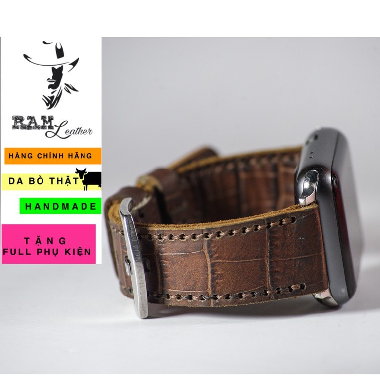Dây Apple Watch , iWatch , iphone Watch da bò RAM Leather classic 1928
