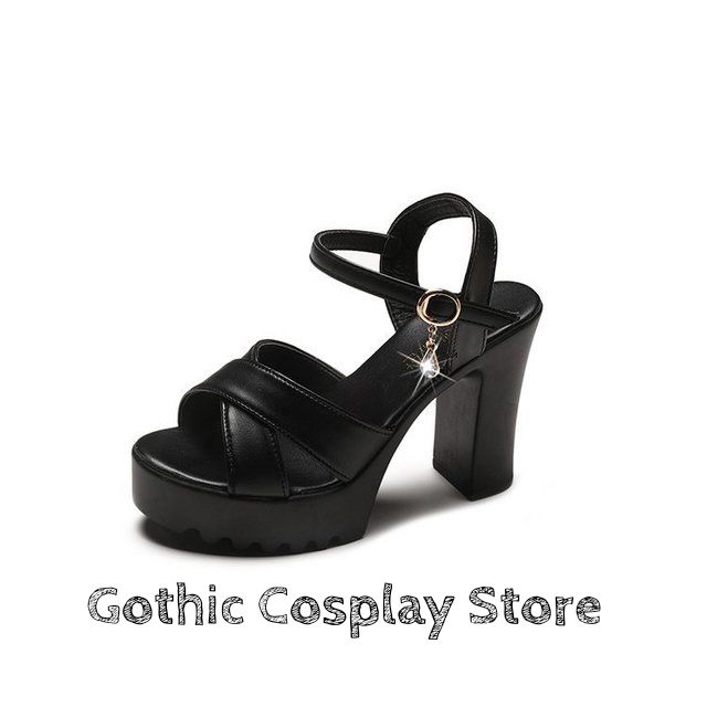 [CÓ SẴN]  Giày cao gót lolita tiểu thư ulzzang 8cm siêu nhẹ  (Tài khoản Shopee duy nhất: gothic.cosplay )