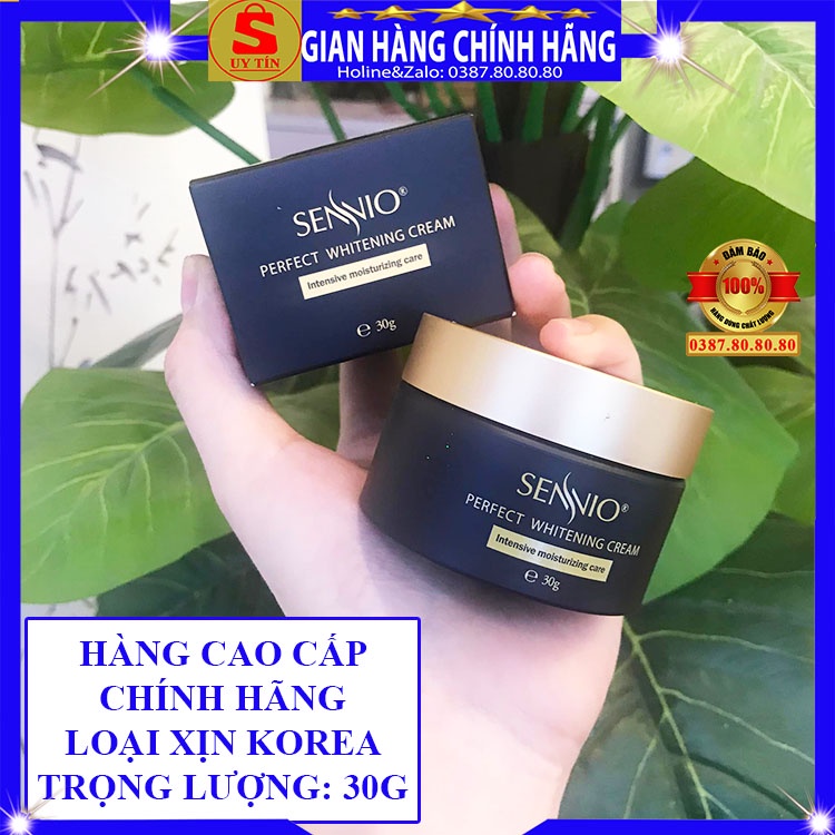 Kem dưỡng trắng căng bóng da mặt cổ ban đêm loại tốt chính hãng Sennio hàn quốc dành cho nam nữ bà bầu chống lão hóa da